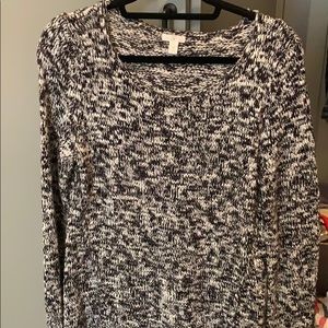 Black and white sweater